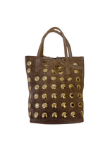 21Jewelz Suede handtasje met studs - taupe