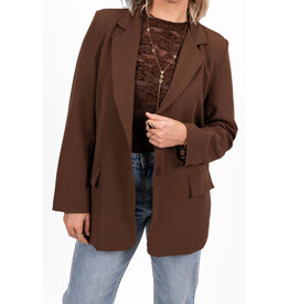 21Jewelz Basic blazer - choco bruin
