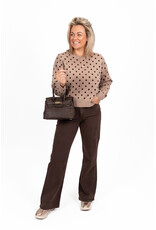 21Jewelz Jeans met gouden details - donkerbruin