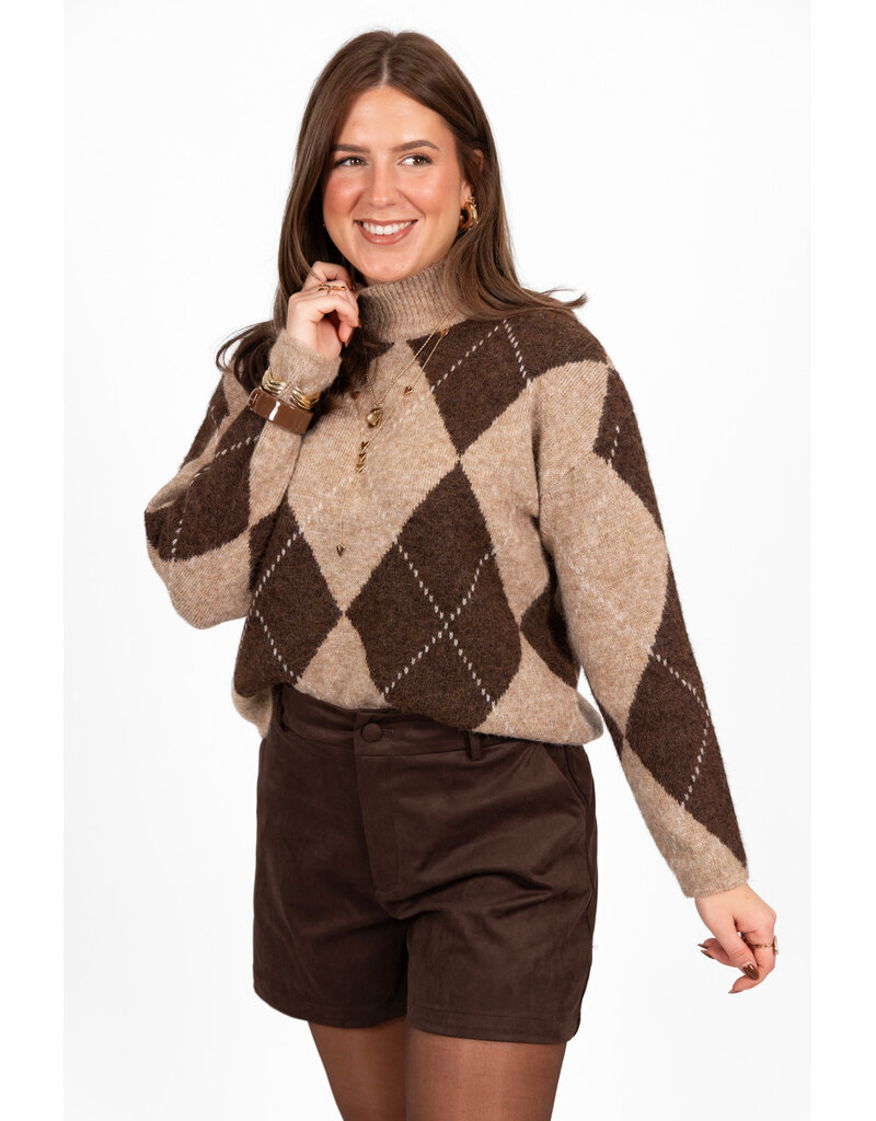 21Jewelz Suede shortje - bruin