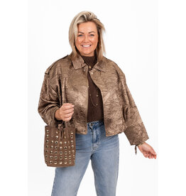 21Jewelz Bomber met structuur - brons
