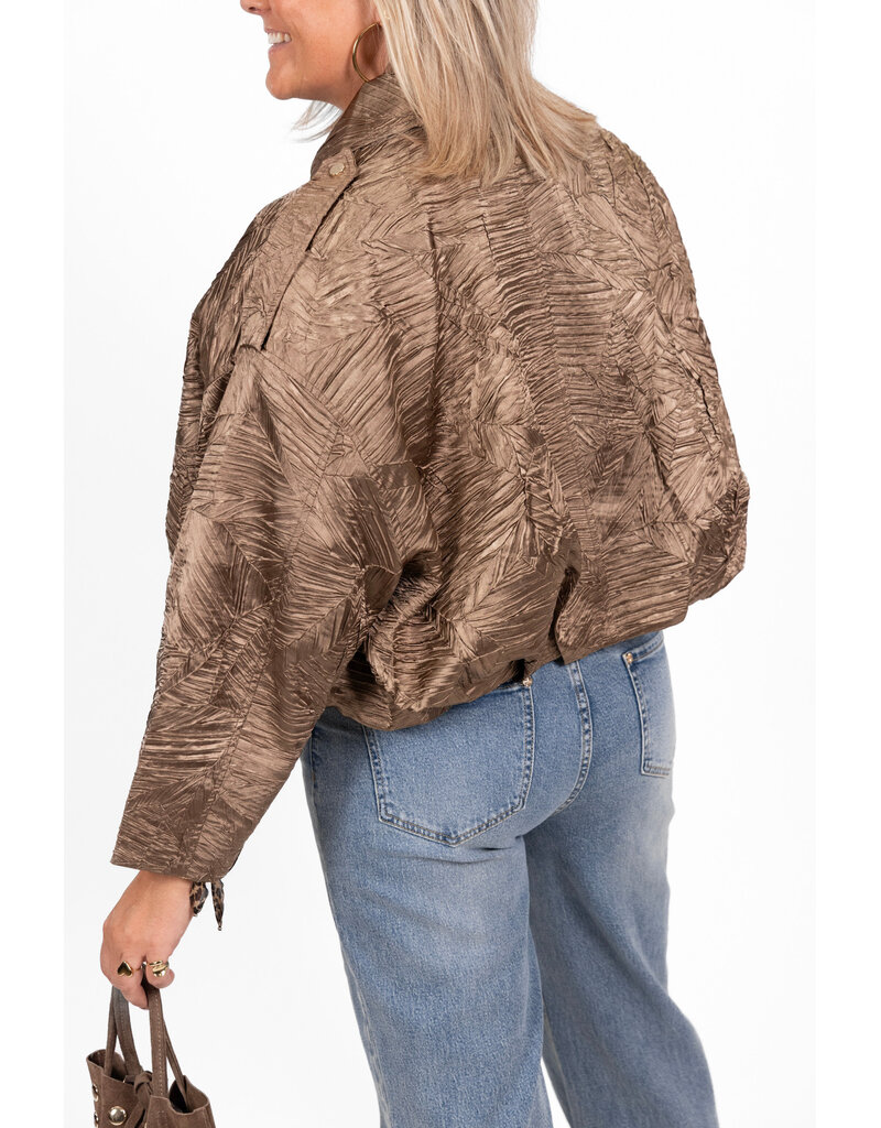 21Jewelz Bomber met structuur - brons