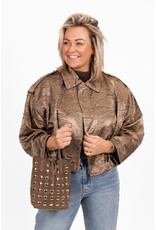 21Jewelz Bomber met structuur - brons