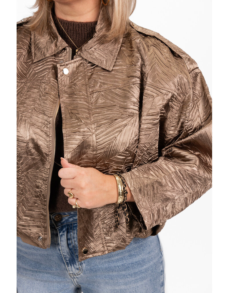 21Jewelz Bomber met structuur - brons