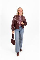 21Jewelz PU bomber - Bordeaux