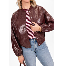 21Jewelz PU bomber - Bordeaux