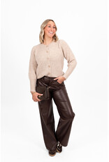 21Jewelz Trui met sierknoopjes - beige