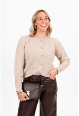 21Jewelz Trui met sierknoopjes - beige