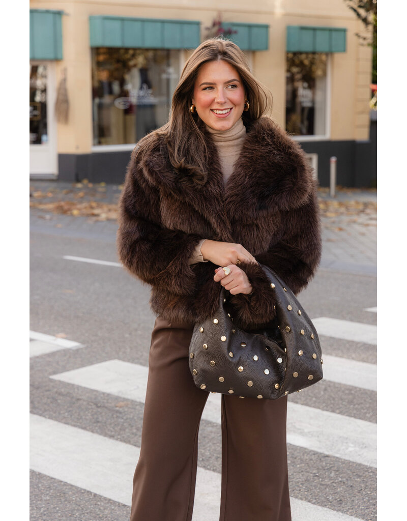 21Jewelz Cozy jas - choco bruin