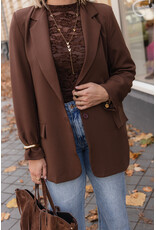 21Jewelz Basic blazer - choco bruin