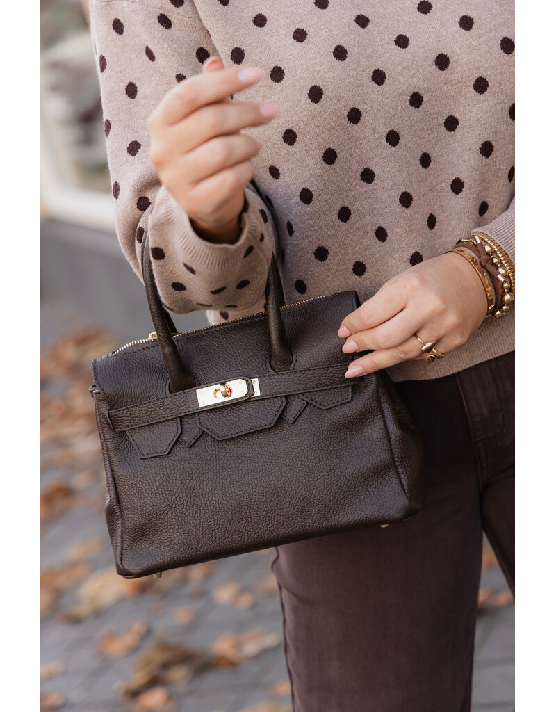 21Jewelz Fashion handtasje met gesp - bruin