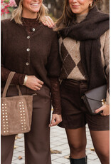 21Jewelz Suede shortje - bruin