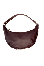 21Jewelz Leren tasje met gouden studs - bordeaux