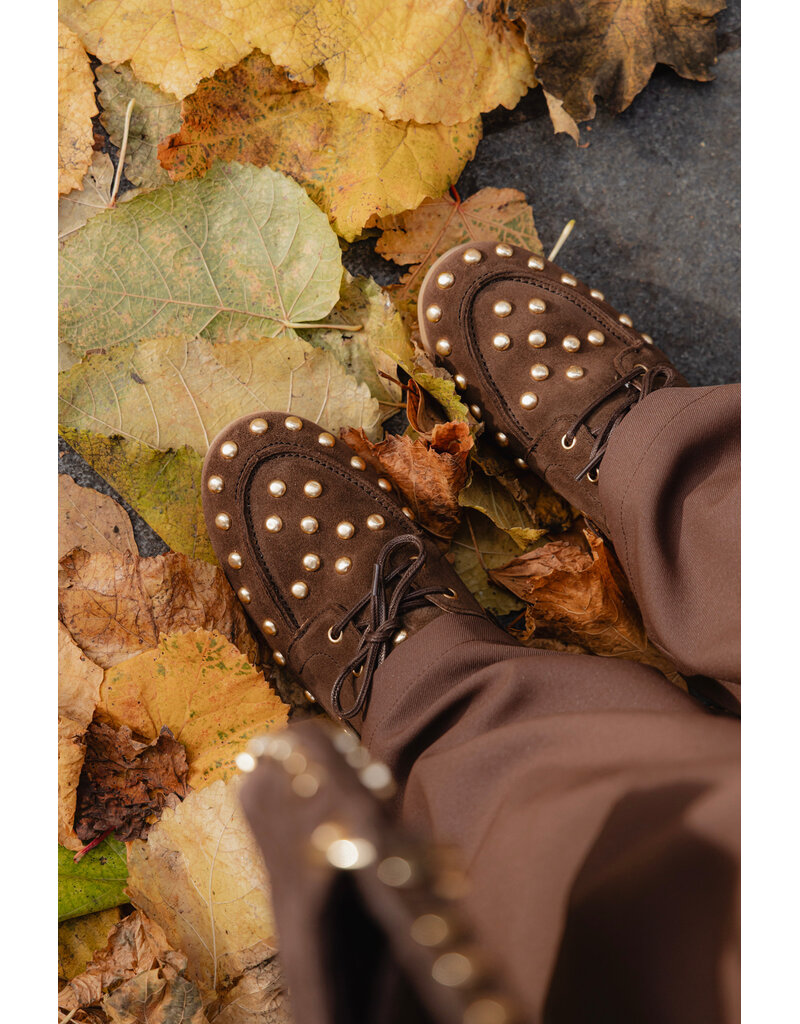 DWRS DWRS | Latty big studs - dark brown