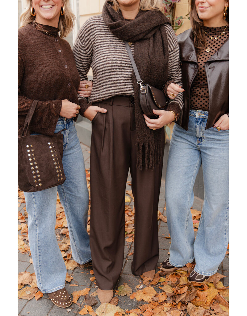 21Jewelz Basic pantalon extra long  - choco bruin