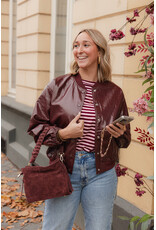 21Jewelz PU bomber - Bordeaux