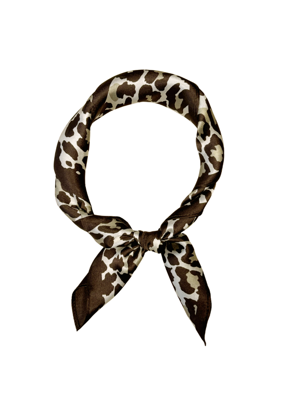 21Jewelz Satijn-look sjaaltje met panterprint