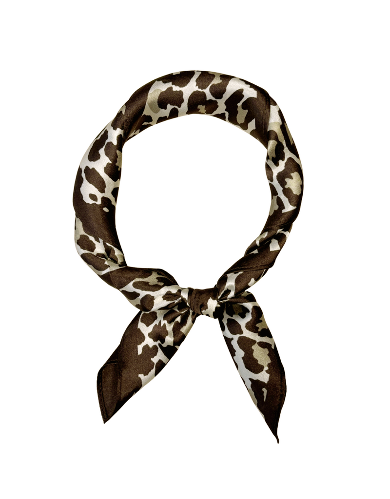 21Jewelz Satijn-look sjaaltje met panterprint