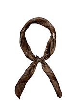 21Jewelz Satijn-look sjaaltje met bruine print