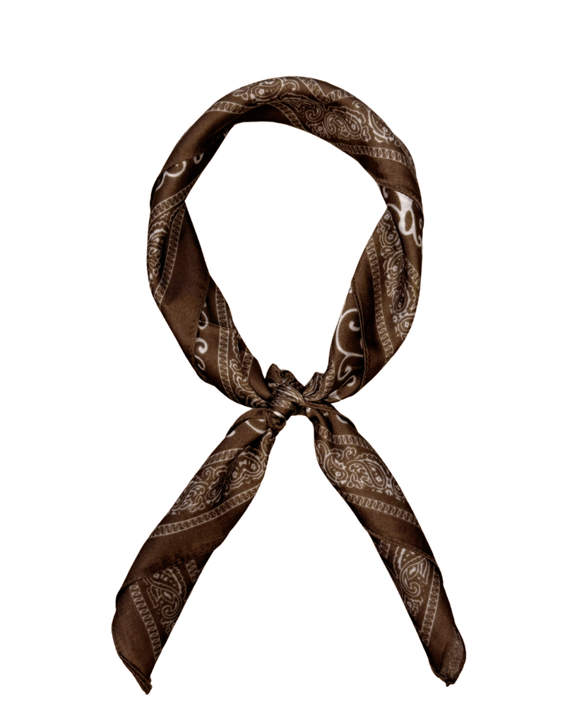 21Jewelz Satijn-look sjaaltje met bruine print