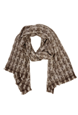 21Jewelz Sjaal met bruin geruit patroon