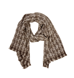 21Jewelz Sjaal met bruin geruit patroon
