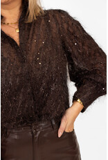 21Jewelz Glitter blouse - bruin
