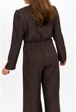 21Jewelz Lange glitterjumpsuit - donkerbruin