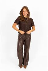 21Jewelz Glitter top - bruin