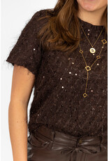 21Jewelz Glitter top - bruin