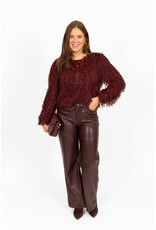 21Jewelz Fluffy top - bordeaux