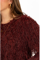 21Jewelz Fluffy top - bordeaux