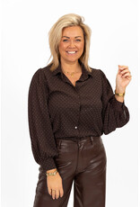 21Jewelz Blouse met steentjes - bruin
