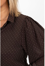 21Jewelz Blouse met steentjes - bruin