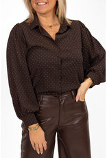 21Jewelz Blouse met steentjes - bruin