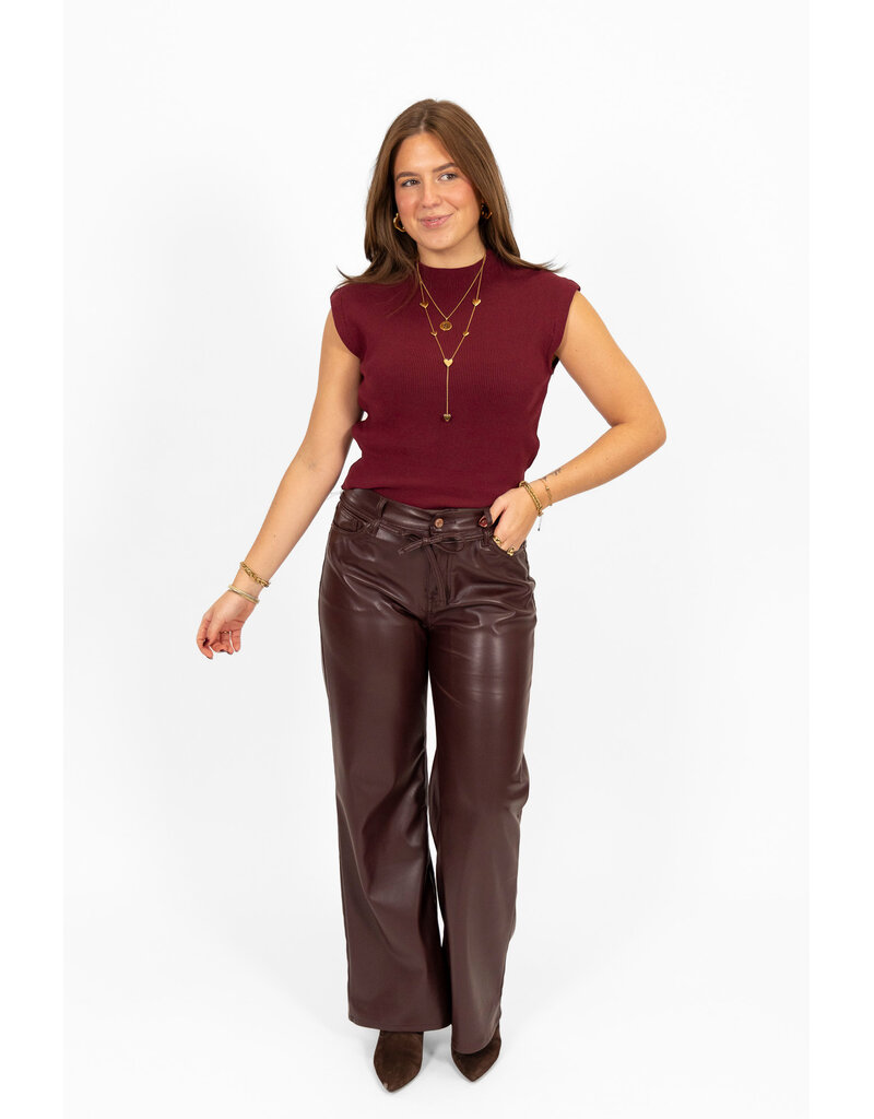 21Jewelz Mouwloze top - bordeaux