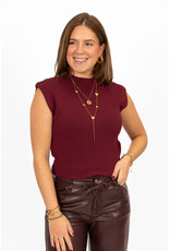 21Jewelz Mouwloze top - bordeaux