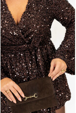 21Jewelz Pailletten playsuit - bruin