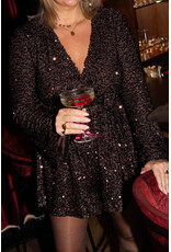 21Jewelz Pailletten playsuit - bruin