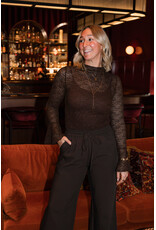 21Jewelz Structuur top met glittertje - bruin