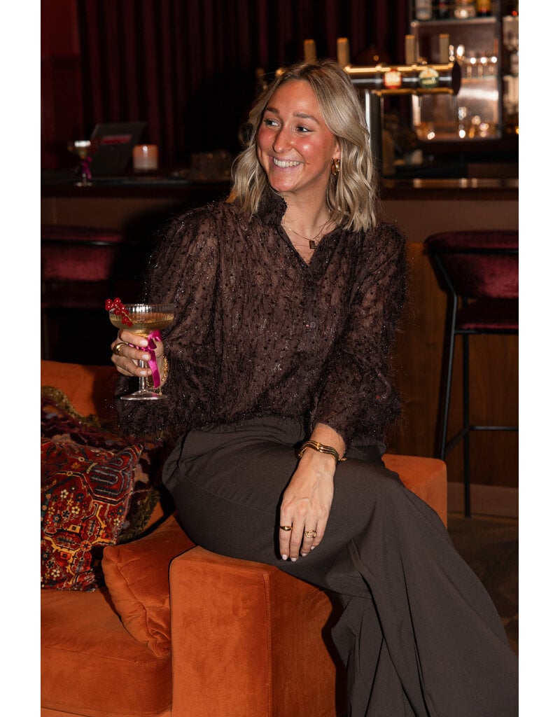 21Jewelz Glitter blouse - bruin