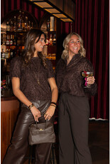21Jewelz Glitter top - bruin