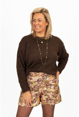 21Jewelz Effen basic trui - bruin