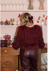 21Jewelz Fluffy top - bordeaux