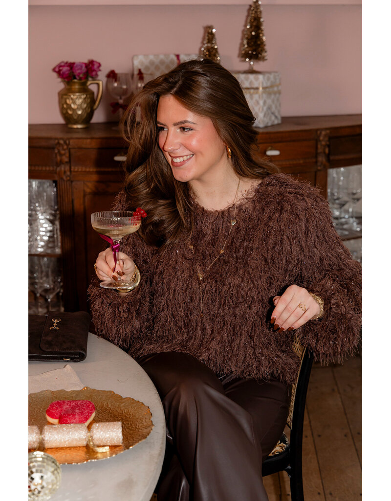 21Jewelz Fluffy top - bruin