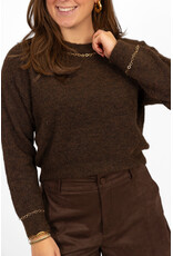 21Jewelz Trui met gouden details - bruin