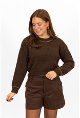 21Jewelz Trui met gouden details - bruin