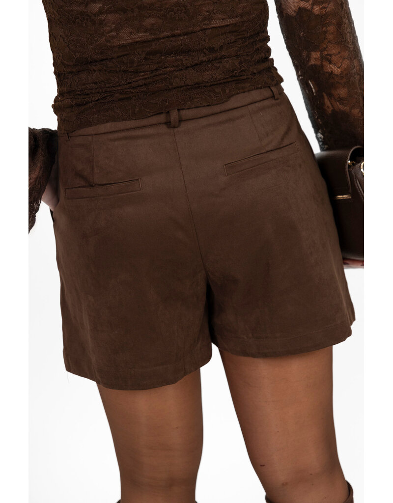21Jewelz Suede shortje - bruin