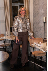 21Jewelz Pantalon met elastiek - bruin