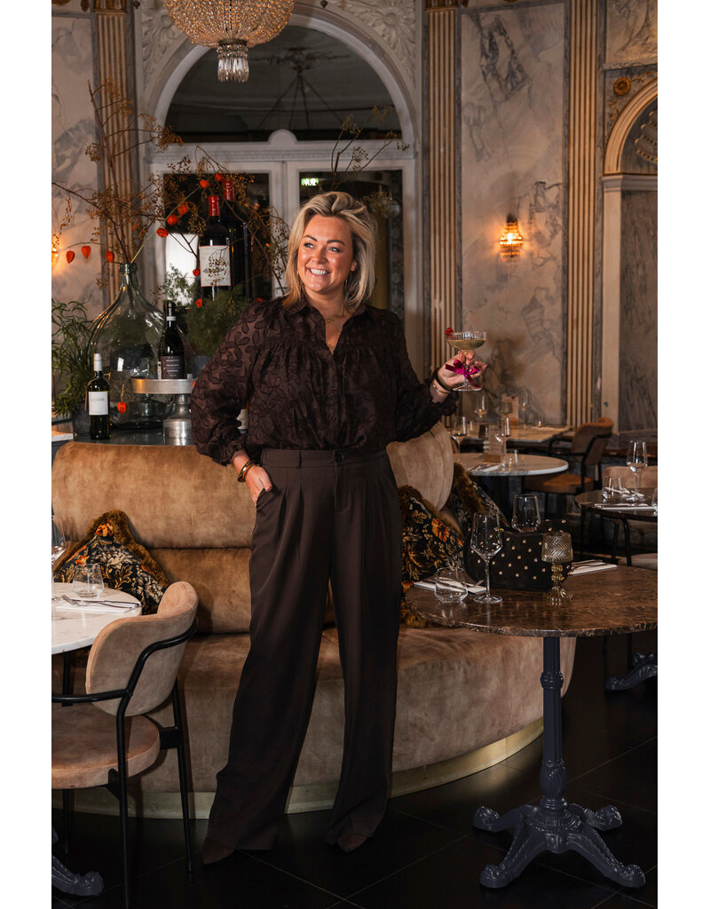 21Jewelz Basic pantalon extra long  - choco bruin